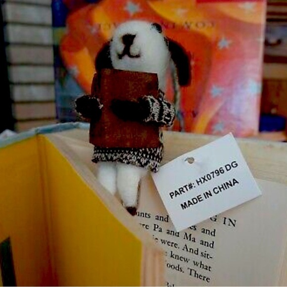 ADORABLE Felted Dog Bookmark - Picture 1 of 4